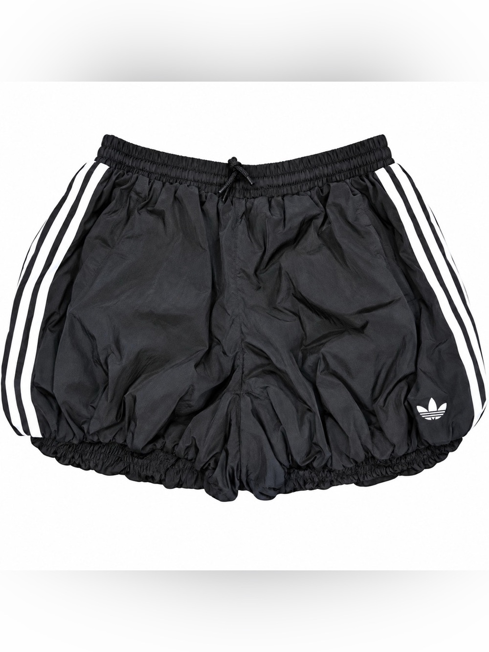 adidas Originals Black Balloon Shorts with White Side Stripes
